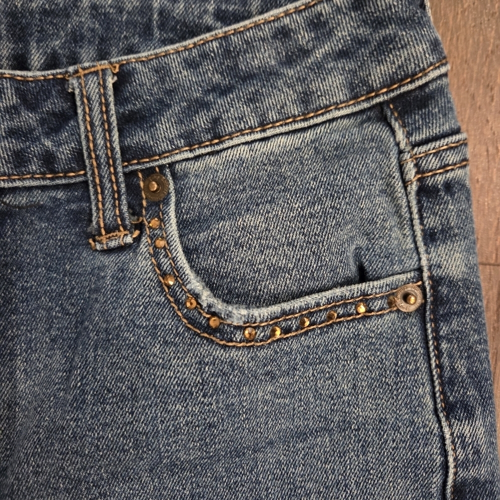 Juicy Couture Jeans Womens 3/26 Abbot Straight Leg Rhinestone Pockets Y2K - Picture 2 of 7